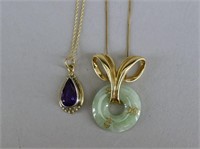14k And 10k Yellow Gold Necklaces