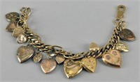 Victorian Gold Filled Heart Bracelet