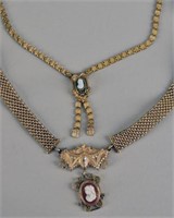 Victorian Cameo Bookchain Necklaces