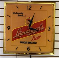 Vintage Linenkugel Lighted Clock