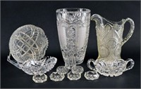 Collection Of American Brilliant Glass