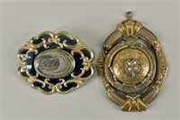 Victorian Locket & Mourning Pin