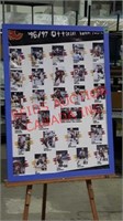 POSTER "FLAMES 96/97 OFFICIAL TEAM POSTER" SIGNED