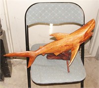 Wood Shark Statue