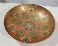 Hand Painted Decorative Brass Bowl