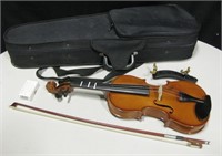 Violin & Bow w/ Padded Case - Good Condition