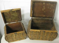 Two Wood Baskets