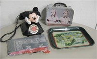 Mickey Mouse Telephone, Lucy Lunchbox, etc