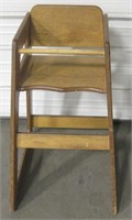 Wood Children High Chair 29"