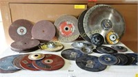 Lot Of Sanding Pads, Grinding Wheels And Blades