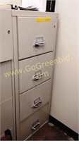 Insulated metal record file cabinet -4 drawers