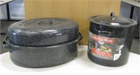 Enamelware - 12 Quart Stock Pot & Roaster