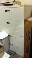 (2) Allsteel 2 Drawer Metal Lateral File Cabinets