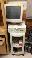 Ctl Computer W/ctx Monitor With Plastic Rolling St