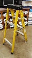 Husky 4' Yellow Fiberglass Ladder