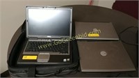 Lot Of 3 Dell Latitude Notebooks With Bag