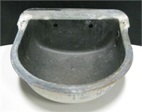 Galvanized Metal Basin 10" X 10" X 5"