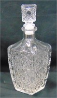 10" Tall Glass Decanter With Stopper