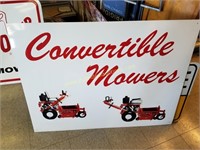 Convertible Mowers Tin Sign