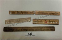 Sewing and Needle Rulers x5