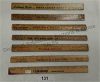 Miscellaneous Advertising Rulers x7