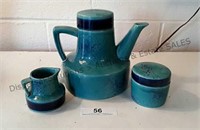 Blue Ceramic Tea Set