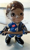 Ceramic Child Hockey Figurine