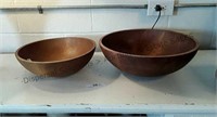 Wooden Bowls x2