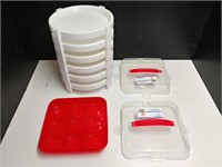 Plastic Stacking Cake Stand & Cupcake Carrier
