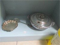 Shelf Lot-Silverplate Items-Casserole Bowl Holder,