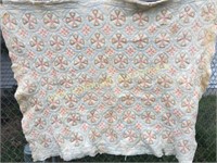 Very old feedback antique pastels quilt