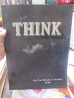 1940 New York Worlds Fair Number "Think" Mag