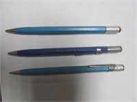3 Vtg. Bell System Mechanical Pencils