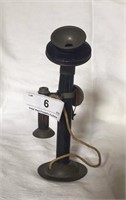 Toy Tin Candlestick Telephone
