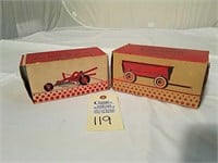 Vintage Product Miniature Orig Implement Boxes -