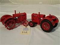 Ertl McCormick W30 Tractor on steel and on rubber
