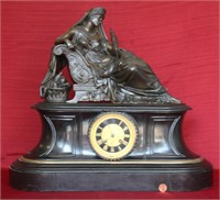 ca. 1880 Feuchere Bronze Gautier & Albinet Clock