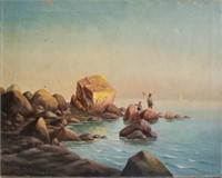 1905 Walter Ruckteschell Shoreline Landscape