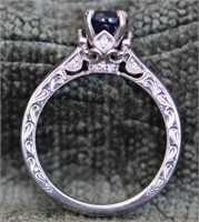 Neil Lane 14k White Gold Sapphire & Diamond Ring