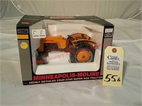 SpecCast Mpls Moline Four Star Tractor NIB 1/16