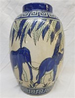 Art Deco Keralouve La Louviere Elephant Vase