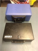Lot of Two Portable Safes