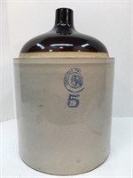 5 Gallon Stoneware Handled Jug