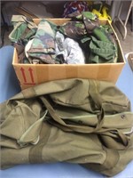 Box of Military Surplus Clothes