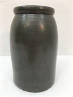 Gray Stoneware Crock