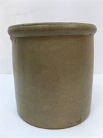 Tan Stoneware Crock