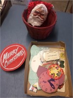 Misc Lot - Christmas Decor and Vintage Paper Items