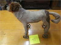 41) Steiff brand Cocker Spaniel dog pull toy with