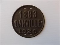 1926 Danville license plate No. 1883