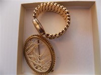 Antique friendship/locket bracelet - antique